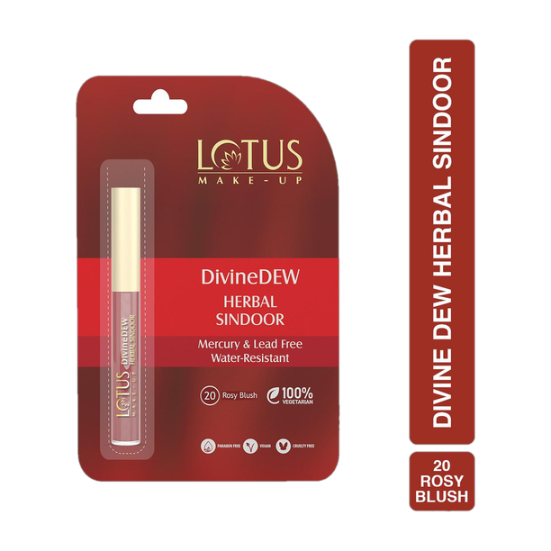 LOTUS MAKE - UP Divine Dew Water and Smudge Resistant Herbal Maroon Sindoor