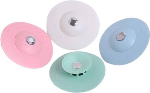 olwick 4 PCS Kitchen Drain Protector Sink Plug Strainers Hair Catcher Stopper for Basin Bathroom Bathtub Shower Sink Plug
