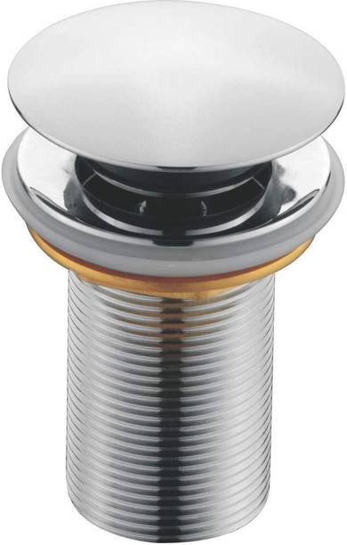 PESCA Touch Pop Waste Coupling with Large Suction Holes (Stainless Steel, Silver) Sink Plug