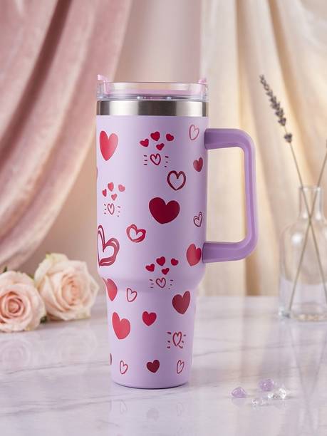 isha herbal store Tumbler With Straw & Handle For Women Travel For Daily Hydration Stainless Steel Tumbler