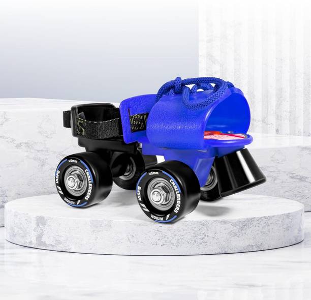 Jaspo Challenger Roller Skates Adjustable 18-21 cm Quad Roller Skates - Size Junior 11-13 UK