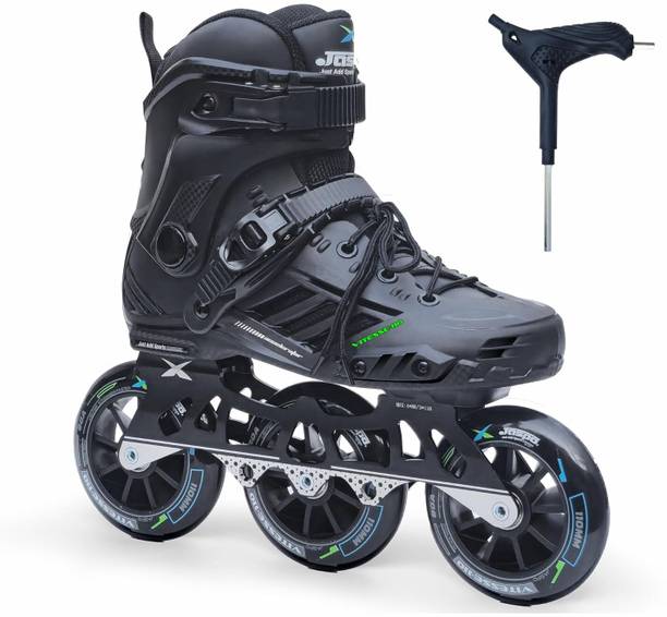 Jaspo Vitesse-110 Inline Shoe Skates 3 Wheels Inline 110mm Roller Skates इन-लाइन स्केट्स साइज: 4.5-5.5 UK