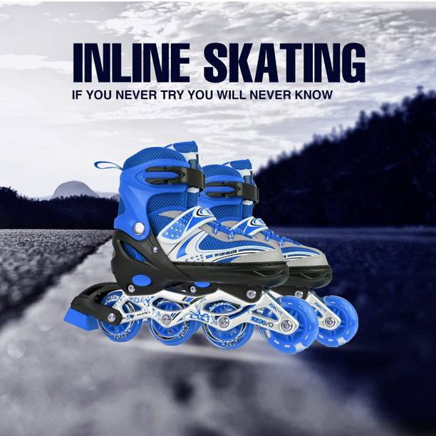 CountryLink Unisex Outdoor Skating Shoes Roller Blades with Featuring Wheels for Skating In-line Skates - Size Free  UK