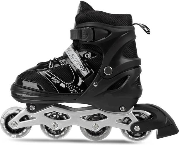 Kovea PU Flashing Wheel Aluminum Body Shoe Skates In-line Skates - Size 10 to 16 UK