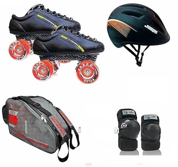 Jaspo Roadster Eco Quad Roller Blade Shoe Skates Quad Roller Skates Quad Roller Skates - Size 11C UK