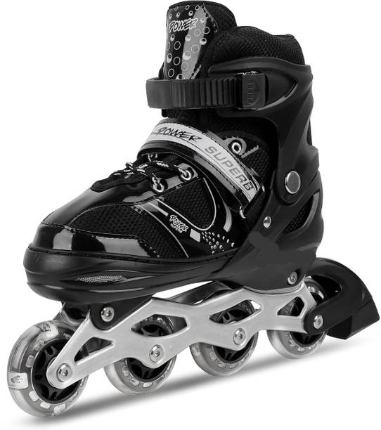Kovea PU Flashing Wheel Aluminum Body Shoe Skates - Size Age 10-16 Years UK इन-लाइन स्केट्स साइज: 6-9 Year UK