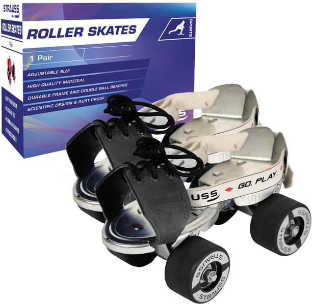 Strauss Baby quad roller skates (for 4 to 6 years) Quad Roller Skates - Size 26-30 Euro