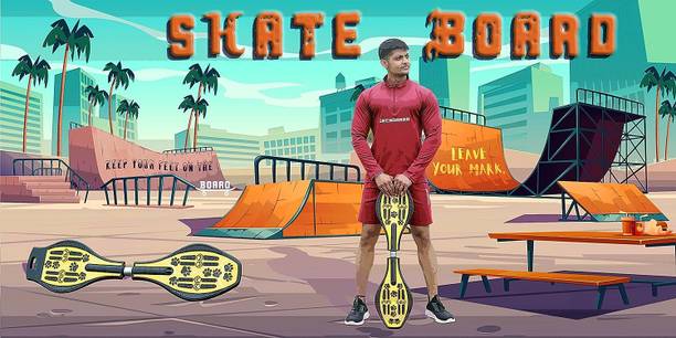 CountryLink Heavy Duty Cruiser Board LED FlashLights PU 80mm Wheels, 30 X 9 Inch Skateboard 5 inch x 35 inch Skateboard