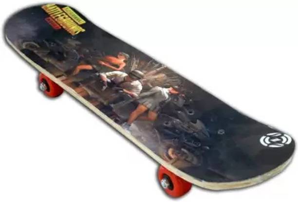 S.V.Enterprises PUBG DARKortable Handheld Skateboard, 24" Light Flashing 4 Wheels Skate Boards, 6 inch x 24 inch Skateboard