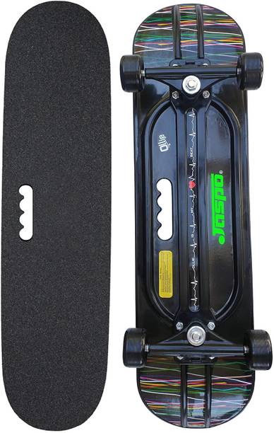 Jaspo Hurricane Ollie Spiral Skateboard Suitable for Age Group Above 10 Years with 100 kg Weight handling Capacity 31 inch x 8 inch Skateboard
