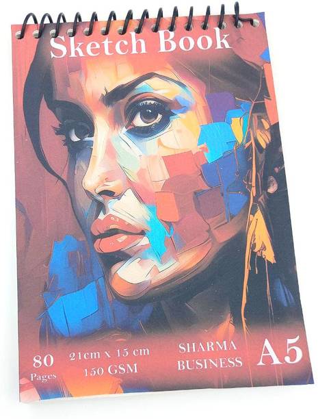 Redge Sketch Book (5x8 inch) 40 Sheets Kids Drawing Paper Drawing Art Supplies Sketch Pad