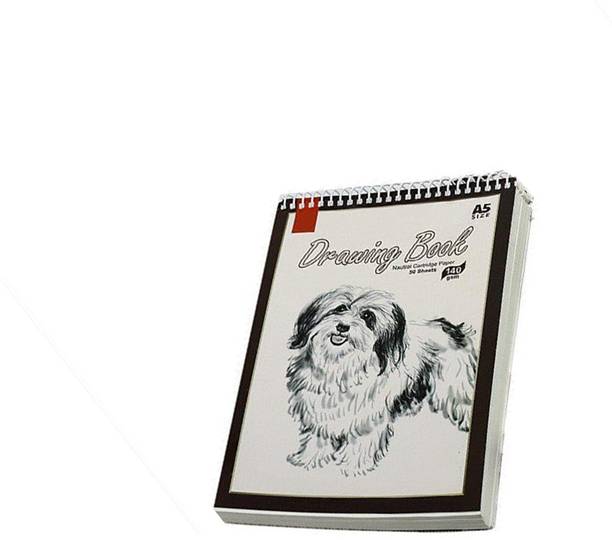 LRS A5 Sketch book 50 Sheets - 5.8 x 8.3 Inch | Top Spiral-Bound -Acid Free Sketch Pad