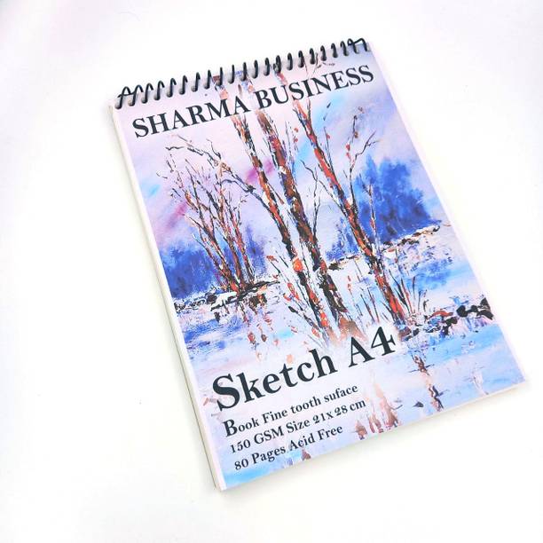KRASHTIC A4 Sketch 1 Pack Sketch Pad 150 GSM Paper Drawing Book For Kids Artist 40 Sheets Sketch Pad