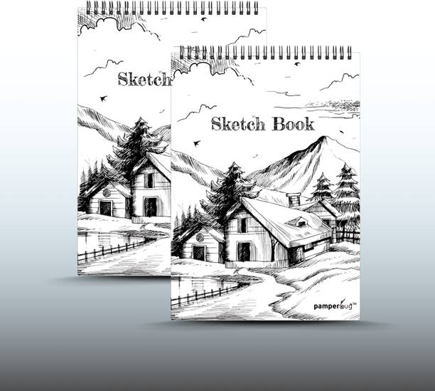 PAMPERBUG A5 Sketch book for Artists Top Spiral-Bound | Sketching and Drawing Sketch Pad