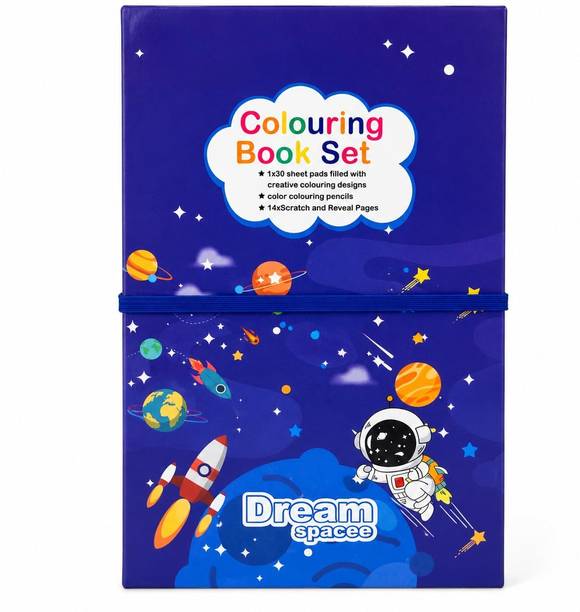 BABA Trader Colouring Book Set for Kids with 30 Colouring Sheets Sketch Pad