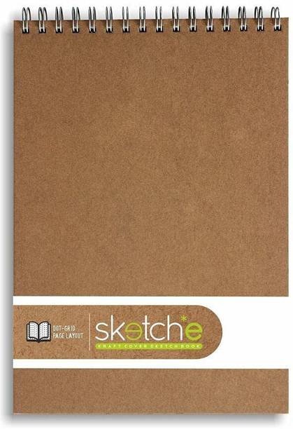 ANUPAM SKETCHE A4 Size Wiro Drawing Notebook for Students Sketching white Sketch Pad
