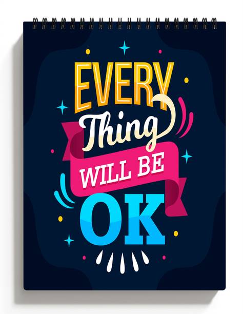ModernDecor A5 Motivational Sketchbook for Students & Kids Drawing Book, Copy,100 Pages S85 Sketch Pad