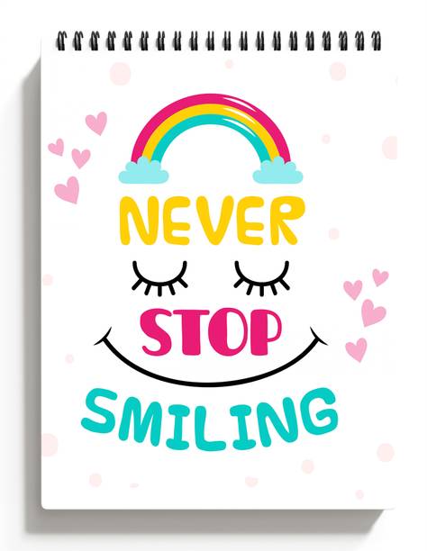 ModernDecor A5 Motivational Sketchbook for Students & Kids Drawing Book, Copy,100 Pages S79 Sketch Pad