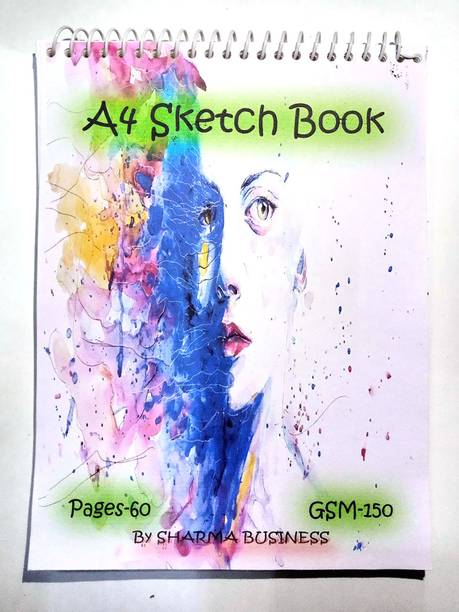 KRASHTIC PERDAY Sketch Book 150 GSM For Sketch A4 Size (21x28cm)cm (30 Sheets) Set of 1 Sketch Pad