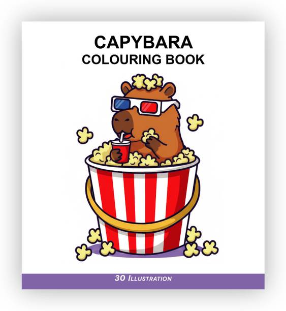 ART & COLOR Capybara Colouring & Sticker Activity Book for Kids