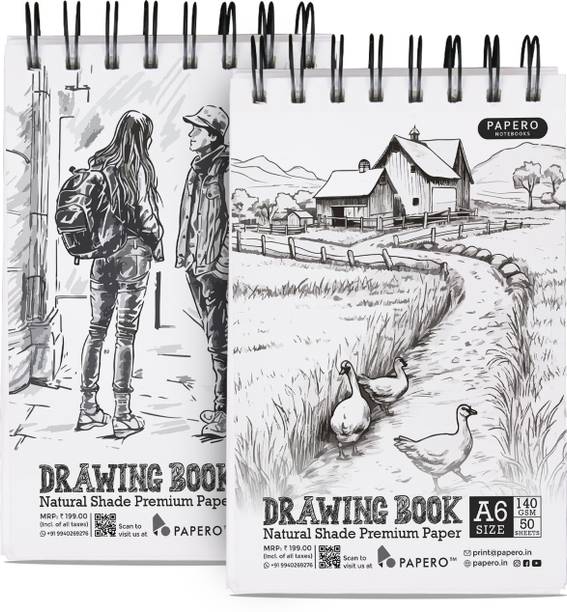 Papero A6 sketch book combo Sketch Pad
