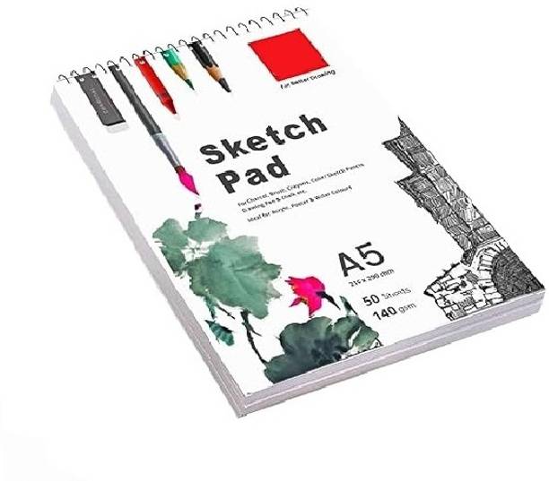 Eclet 50 Sheet A5 Sketchbook Spiral- Sketchpad for Artists | Sketching and Drawing Sketch Pad