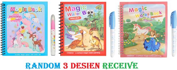 ibox Magic Water Drawing Book, Reusable Coloring Book Drawing Board Toys For Kids Sketch Pad