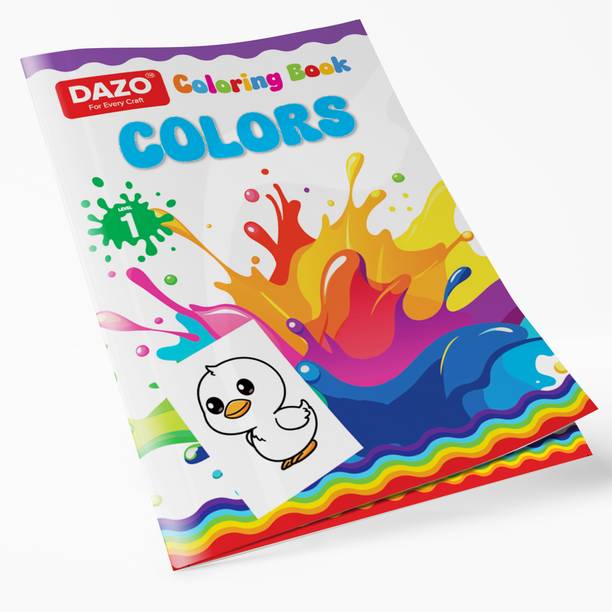 dazo Coloring Book | Learn Colors | Thick Paper | Kids Age 1 -6 Years Sketch Pad