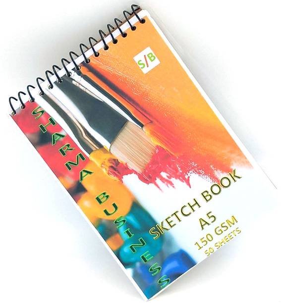 KRASHTIC COOL A5 sketchbook set of 1 for drawing sketching 80 pages or Kids&Artist Sketch Pad