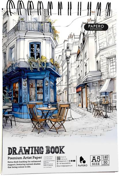 Papero A5 Doodle Sketchbook/ Sketch Pad