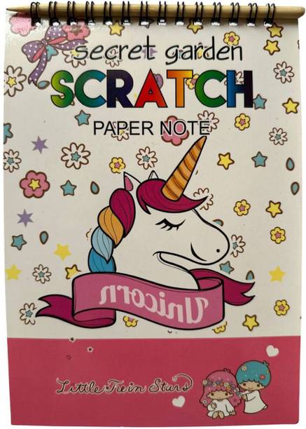 TINZORI Rainbow Scratch Art Notepad for Kids – Creative DIY Drawing Pad with Stylus Sketch Pad