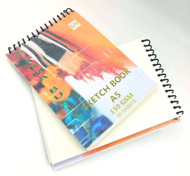 KRASHTIC A5 Drawing book For,Drawing,& Painting Pack of 1 50 sheet for kids Sketchbook Sketch Pad