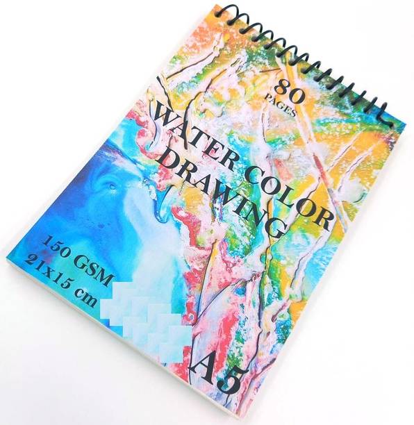 PerDay Sketch Book 5X8 Inch Artists Sketch Pad 80 Pages Spiral Bound Sketch Pad