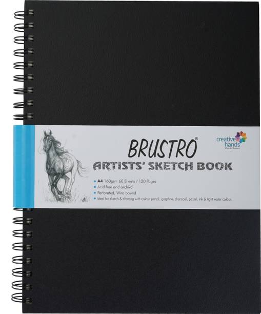 BRuSTRO Artists Sketch Book, A4 Size Sketch Pad