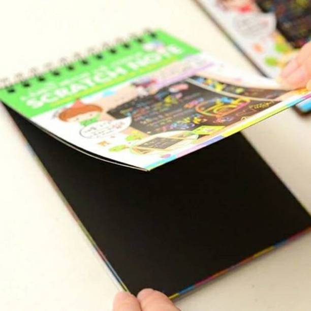 Mytoykid Drawing Colouring Book Black Scratch Paper Note. Kids Return Gift. Sketch Pad