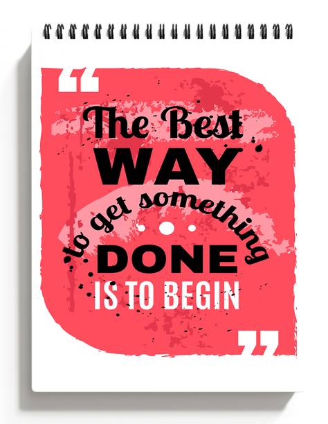 ModernDecor A5 Motivational Sketchbook for Students & Kids Drawing Book, Copy,100 Pages S69 Sketch Pad