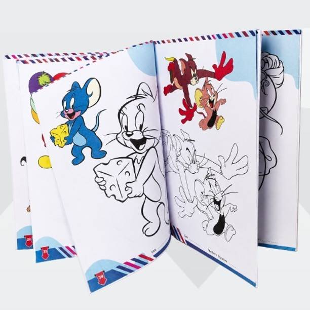 Torsa Enterprises Jumbo Cartoon Fun Drawing and Coloring Activity Book for Boys & Girls Sketch Pad