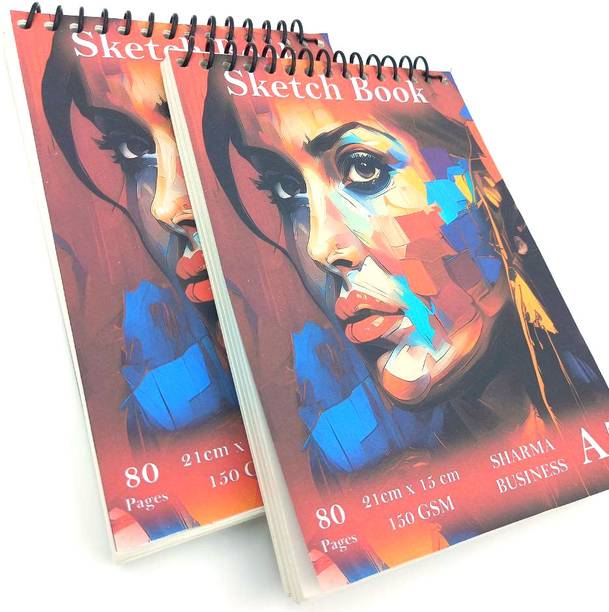 Redge A5 (21x15 cm) Sketch Book For Kids & Artists HQ Quality For Drawing & Sketching Sketch Pad