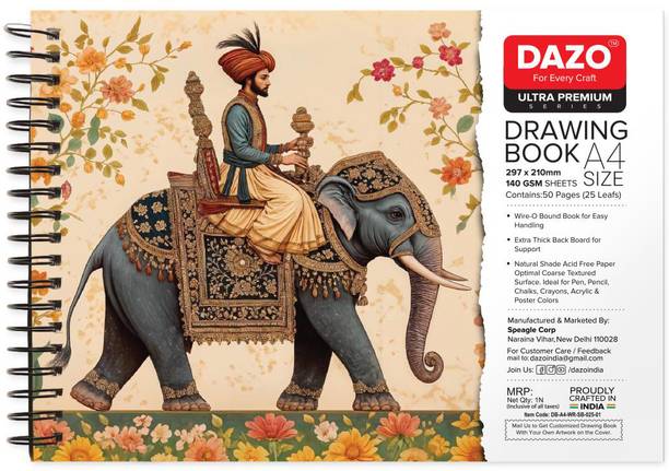 dazo Wiro Drawing Book Sketch Book A4 50 Pages 210 x 297 Unruled Sketch Pad