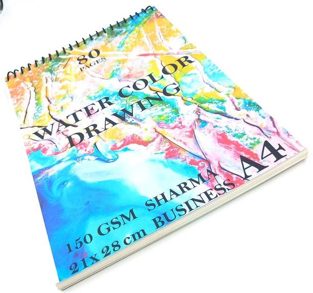 Redge Artists Wiro Bound Sketch Book A4 80 Pages For Drawing Painting and Sketching Sketch Pad