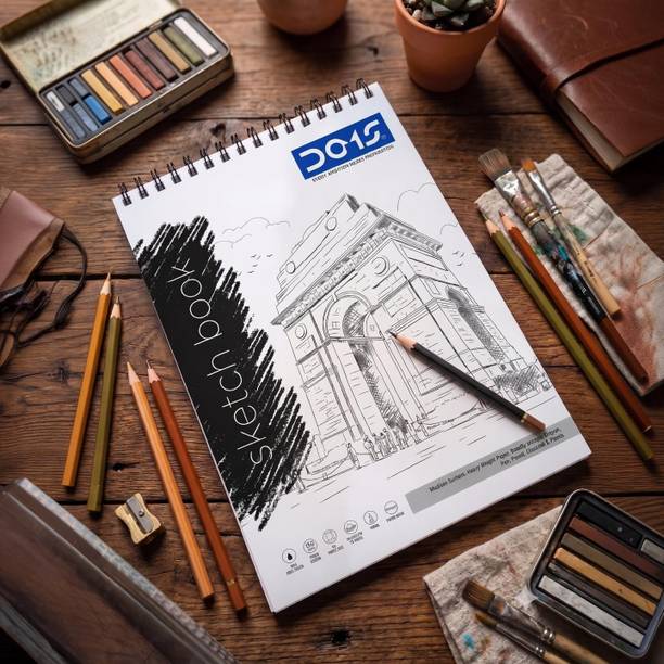 DOMS A4 Spiral Sketch Book | 150 GSM Premium Sketchbook with 72 Pages Sketch Pad