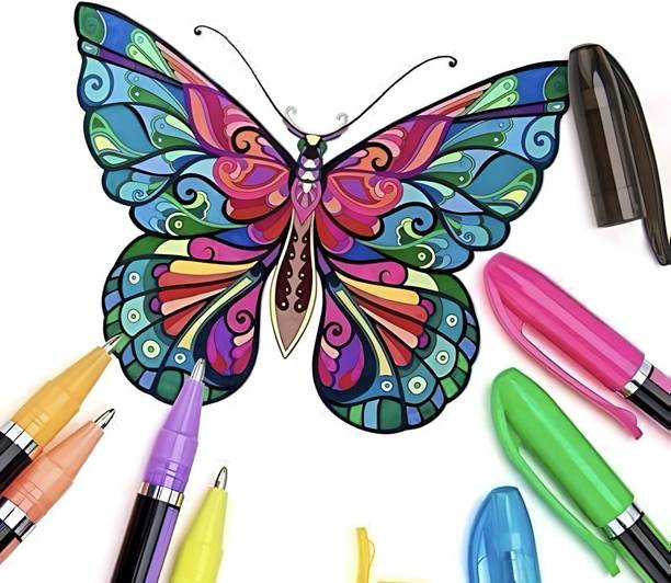 Decor8 Neon Pastel colors Smooth fine tip Nib Sketch Pen