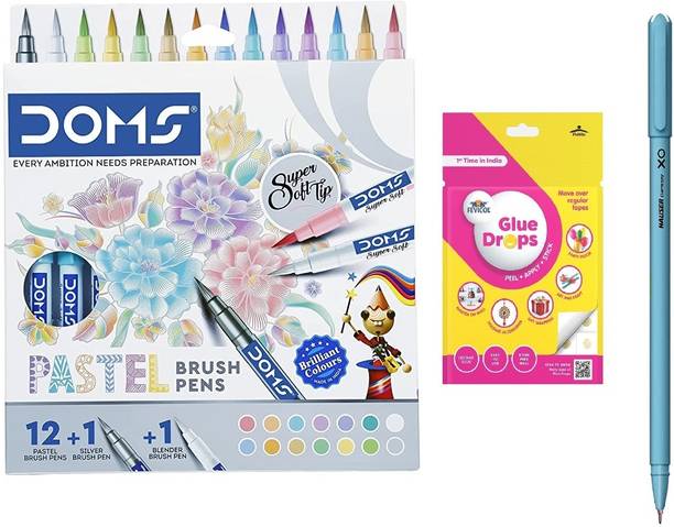 DOMS Pastel Brush Nib Sketch Pens