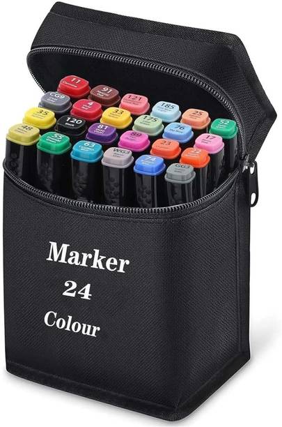 TOYMORROWS 24 PCS Markers Drawing pen set Nib Sketch Pen