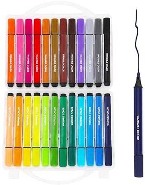 KAVANA Painting, Art & Craft Set,Sketch Pen Smooth Nib Nib Sketch Pens  with Washable Ink