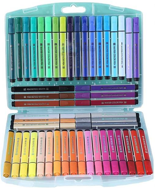 KAVANA Water Color Pen set for Coloring, Painting, Art & Craft Set,Sketch Pen Smooth Nib Sketch Pens  with Washable Ink