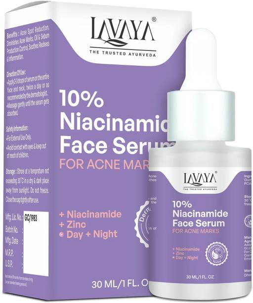 Lavaya 10% Niacinamide Face Serum with Zinc | Oil Control | Fades Acne Marks & Spots
