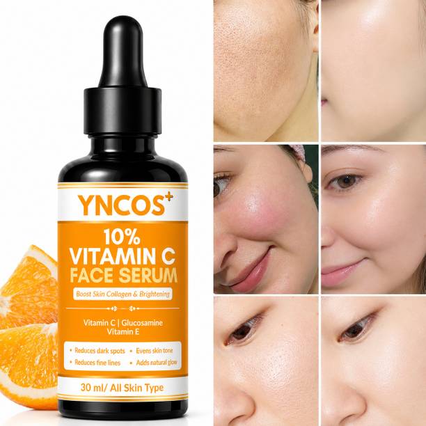 YNCOS 10% Vitamin C Face Serum | With Vitamin C | Reduces Pigmentation | Fades Dark Spots | Brightens Skin | Boosts Collagen For All Skin Types 30ML