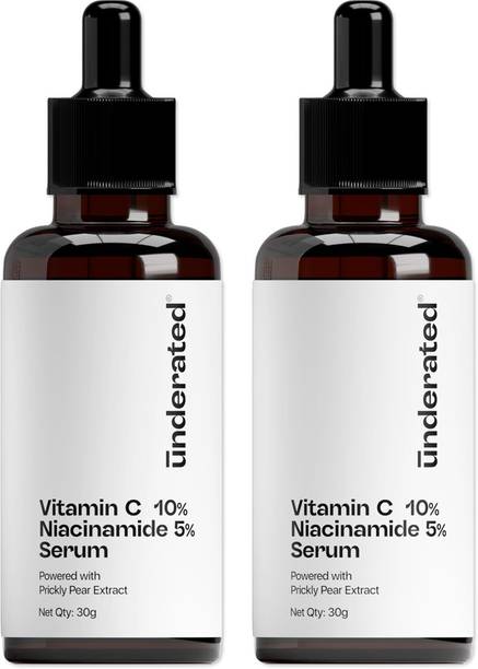 UNDERATED 10% Vitamin C, 5% Niacinamid Serum Powered with Prickly Pear Extract