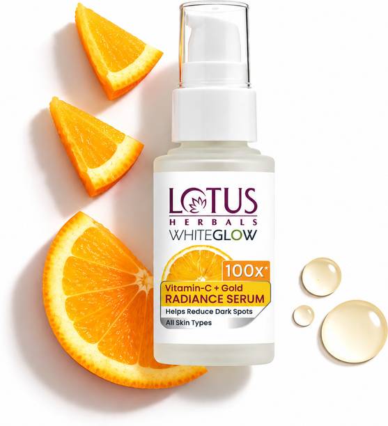 LOTUS HERBALS WhiteGlow Vitamin C and Gold Radiance Face Serum | For Dull & Dry Skin |
